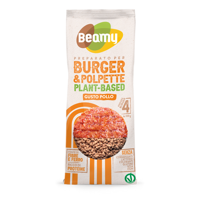 BEAMY - Preparato per Burger e Polpette Plant-based  - Gusto Pollo