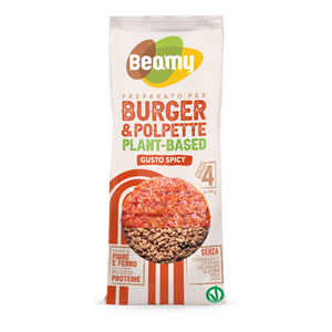 BEAMY - Preparato per Burger e Polpette Plant-based  - Gusto Spicy