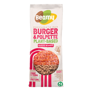 BEAMY - Preparato per Burger e Polpette Plant-based  - Gusto Manzo