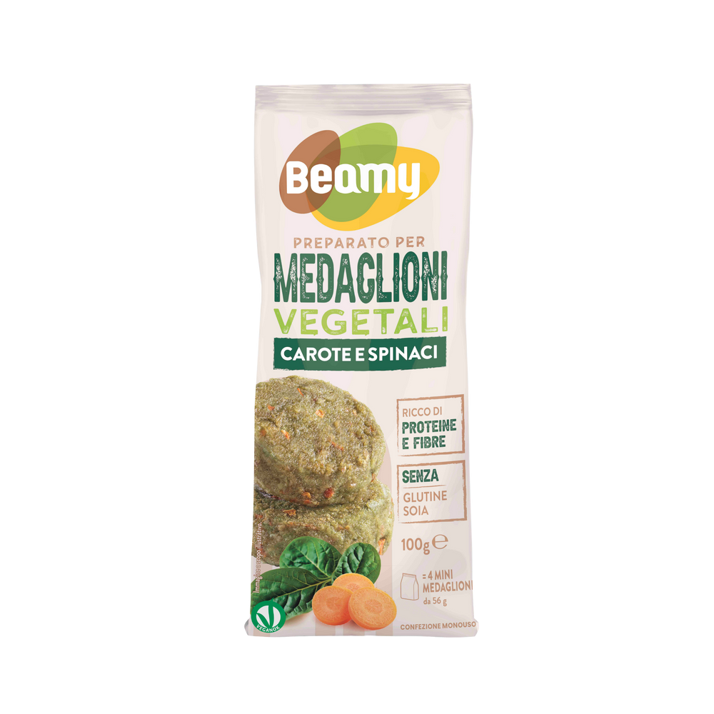 BEAMY Medaglioni Vegetali Carote e Spinaci