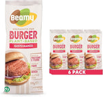 BEAMY Preparato per Burger e Polpette Plant-based , Gusto Manzo,  6x120 g